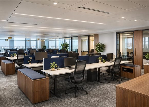 Open workstation office fit out placeholder
