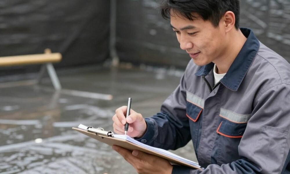 Quality check phase of waterproofing service