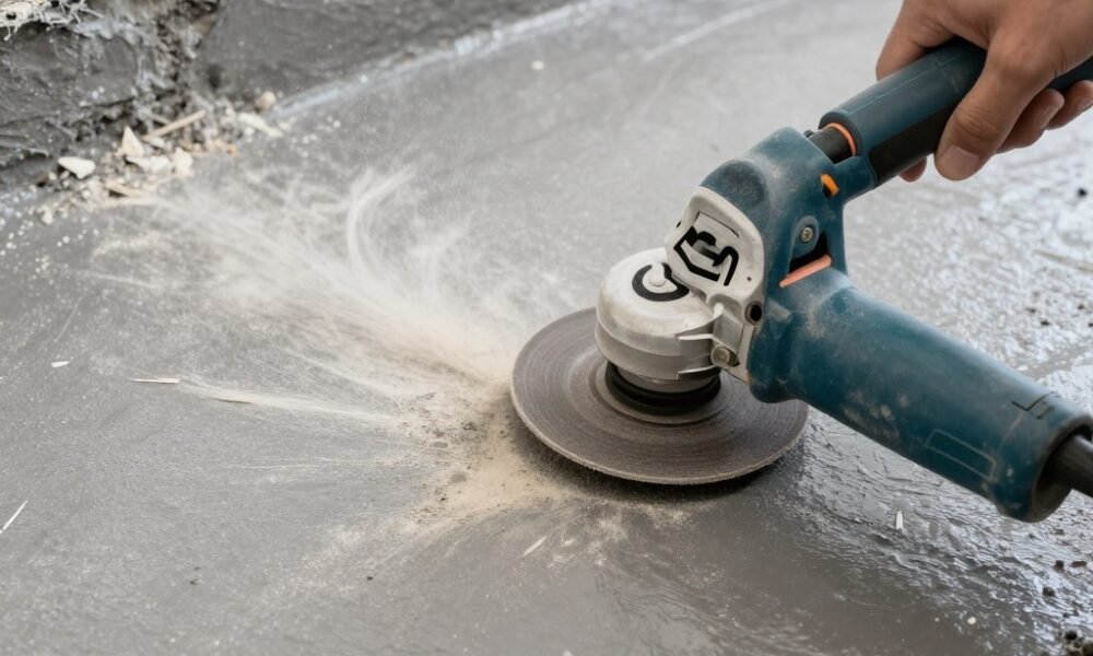 Surface preparation phase of waterproofing service