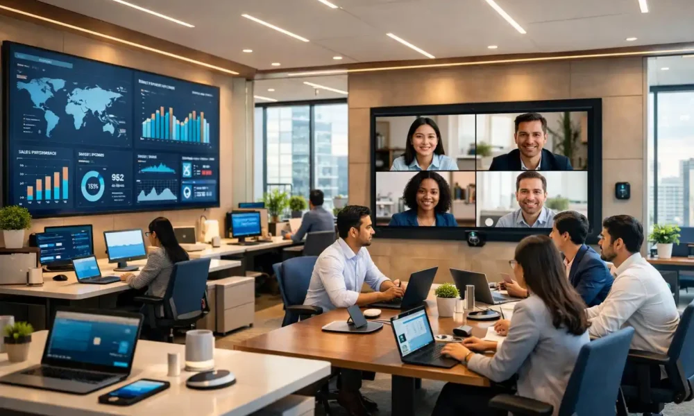 Integrating Technology in Office Interiors Creating a Future-Ready Workspace