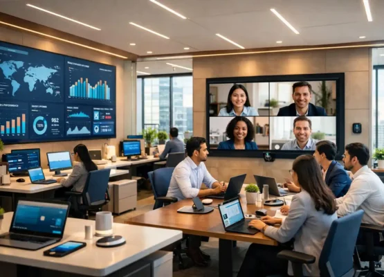 Integrating Technology in Office Interiors Creating a Future-Ready Workspace