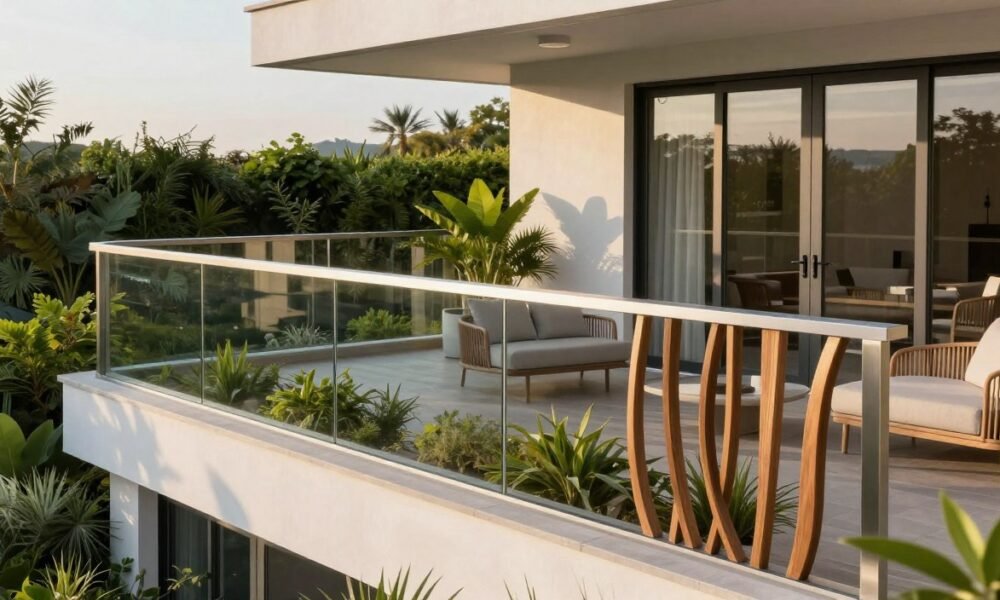 contemporary balcony railing design