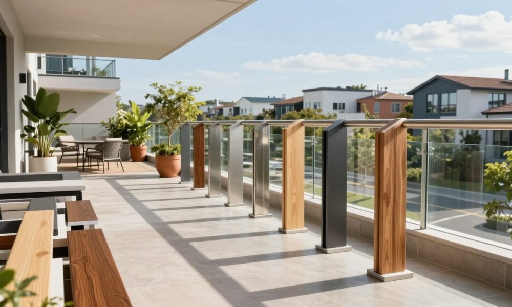 versatile balcony railing materials